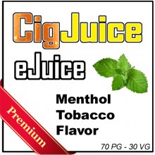 CigJuice -- Menthol Tobacco | 30 ml Bottles